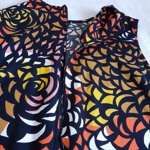 Marimekko Women's Size 34 (XS) Multicolor Retro Print Sleeveless Gita Tunic Top - Picture 12 of 16